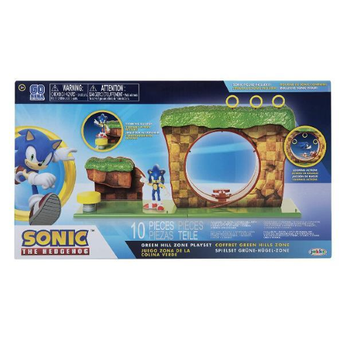 JAKKS SONIC THE HEDGEHOG GREEN HILL ZONE SET DI GIOCO